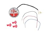 rücklicht motorrad oldtimer  Rücklicht für Oldtimer-Motorräder - LED, mit Chrom-Emblem\
