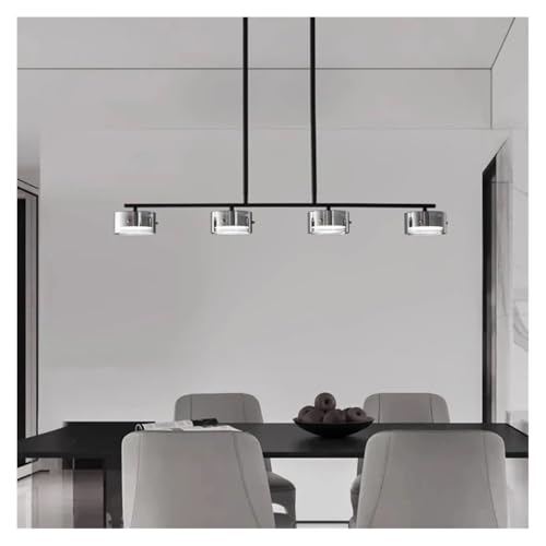 Lampe plafond suspendue LED 4 têtes pour sublimer vos repas en famille