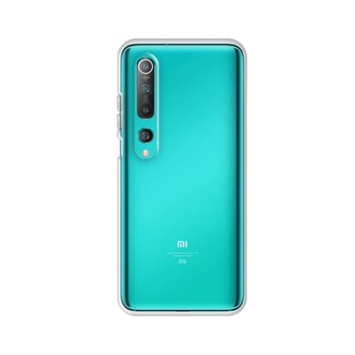 Max Power Digital Cover per Xiaomi Mi 10 / Mi 10 Pro Custodia in Silicone Trasparente Ultra Sottile Resistente Antiurto Case Protettiva Flessibile Alloggiamento Facile da Installare (Transparente)