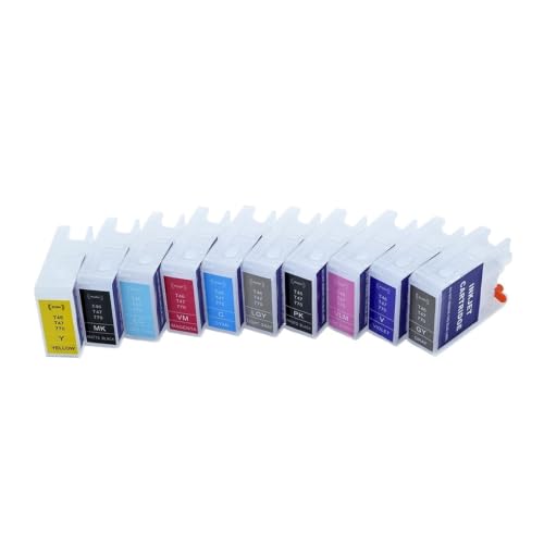 Cartouche Epson T46S T47A rechargeable vide avec réinitialiseur de puce