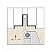 WIDIA WMTSR105056 WMT Integral Tool Holder, O.D. Grooving and Cut-Off, 5 Seat Size, Steel, 0.625" Square Shank, Right Hand, 0.56" Max Cut Depth