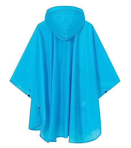 SaphiRose Lightweight Kids Rain Poncho Waterproof Jacket Zipper Up Rain Coat2