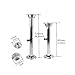 MSAIERPLR Adjustable Table Legs Pedestal Table Base 7 Adjustable Heights Rv Table Base Mount for Marine Boat Yacht Caravan Motorhome Workroom Silver