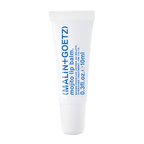 MALIN+GOETZ Lip Moisturizer Hydrating Gel Lip Treatment with Nourishing Fatty Acid Blend Long-Lasting Protection for Dry Lips Vegan Cruelty-Free Mojito Flavor (0.35 Fl Oz.)