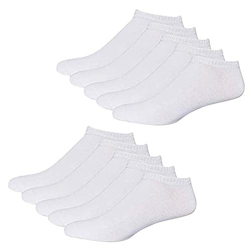 Short, Half Socks, 10Pairs, Breathable Socks, Women's Sports Men's, Socks (White, Free size) Cover