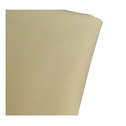 Tissu simili cuir imperméable beige foncé 160 cm au mètre
