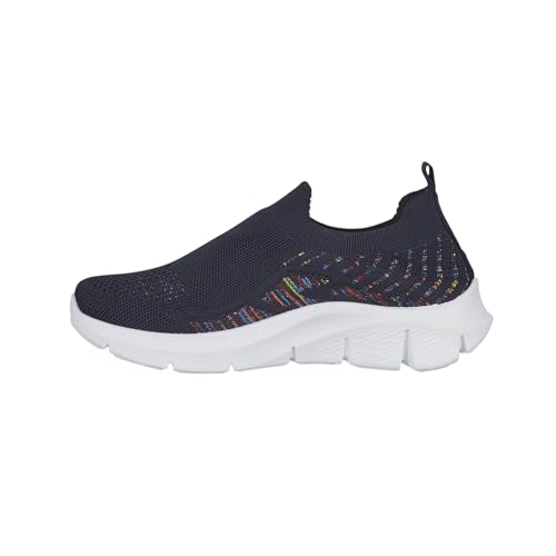 Baskets en maille tricotée femme chaussures de marche souples - 3