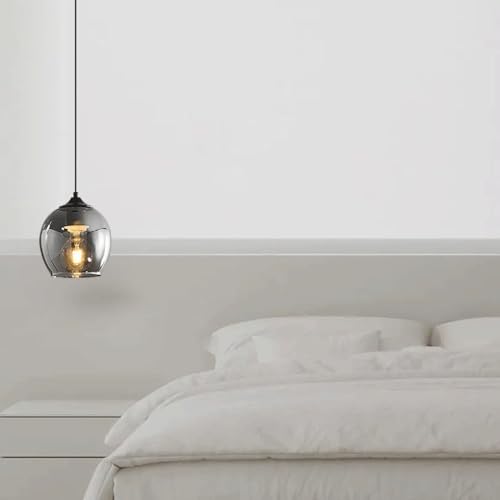 Lámpara de techo de lujo italiano Yre con sofisticada tulipa de cristal E27 3