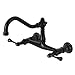 Kingston Brass KS3240BL Vintage Bathroom Faucet, Matte Black