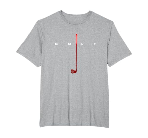 Golfer Golf T-Shirt, Men's Big and Tall, Heather Grey, 6X Tall