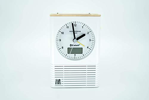 Soundfreaq Sound Rise Classic Bluetooth Analog Alarm Clock Speaker - White #TOP3