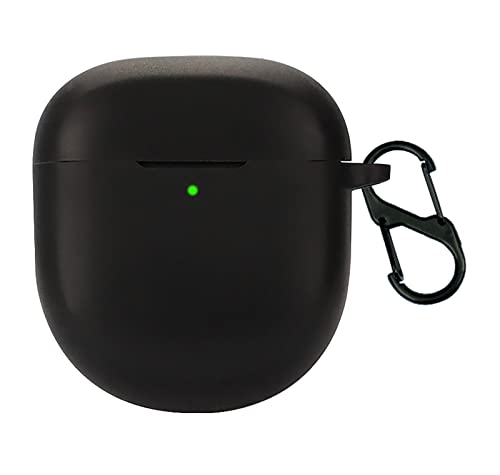 GIOPUEY Cilicone hoes compatibel met Bose QuietComfort Ultra oordopjes, ultradunne zachte hoes, slim fit, anti-val, niet gemakkelijk te vuil - zwart