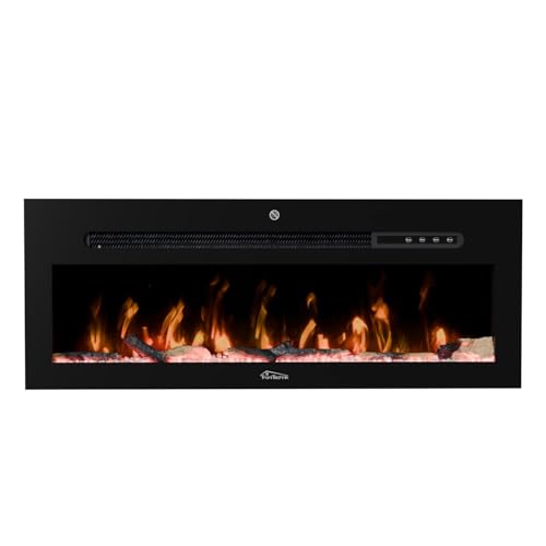 Tronitechnik® Wandkamin elektrisch, Panorama Elektrokamin mit LED...