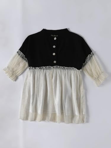 Image of mini mama Girl's Satin A-Line Midi Special Occasion Dress