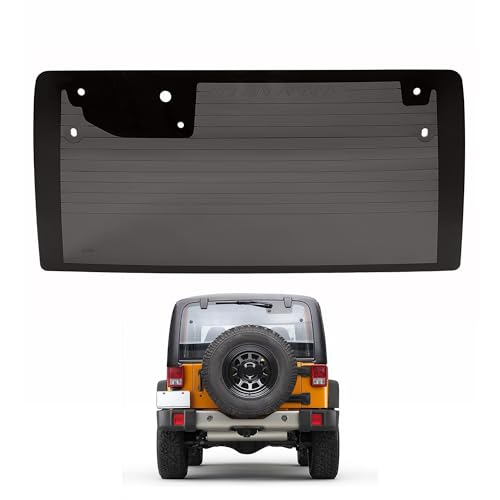JMTAAT Rear Heated Window Glass Compatible with 2007-2010 Jeep Wrangler
