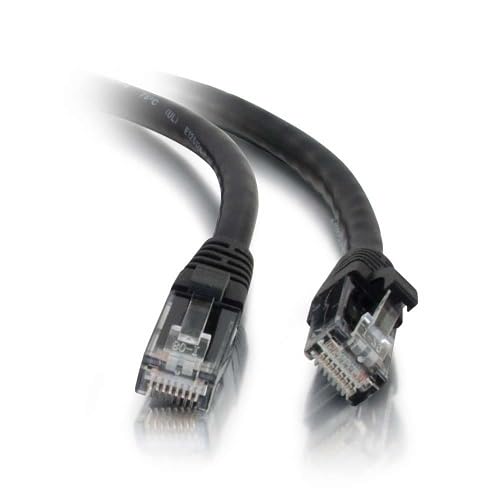 26969 CAT5(e) Snagless Ethernet Network Patch Cable, 1' (0.3m), Black