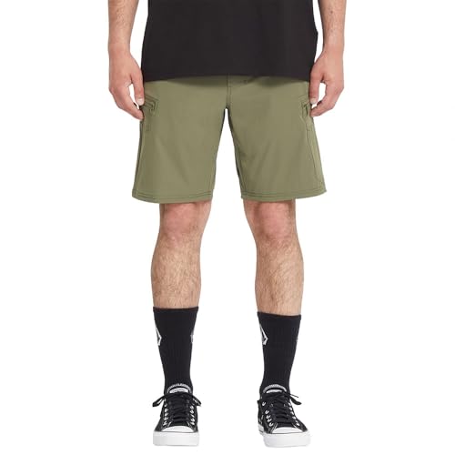 Short de bain cargo Volcom vert vêtement hybride été pour homme