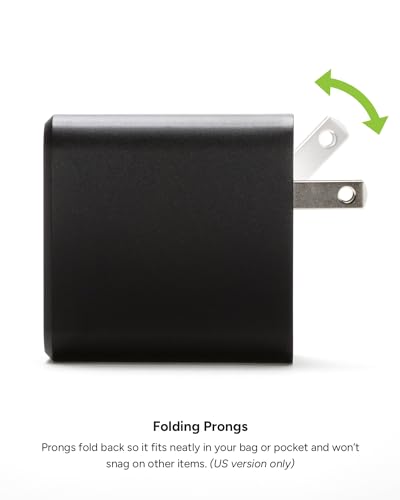 Mophie GaN Up to 60W Dual-Port USB-C Wall Charger (Black) - image 5