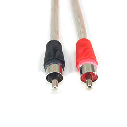 Gaozhuo Adapter Cable From Speaker Wires To Rca Plug，Rca Plug Cable，Rca Plug Adapter, Speaker Wire With Rca Males - Black/Red #TOP4