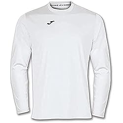 Joma - Camiseta Deportiva Manga Larga Hombre - Lig...: ALTA TRANSPIRABILIDAD Y SECADO RÁPIDO: Máximo confort con una camiseta manga larga cuello redondo diseñada conn tecnología de tejido avanzada para un mejor rendimiento. LIBERTAD DE MOVIMIENTO: Sin restricciones ni rozaduras. Manga larga diseñada para...