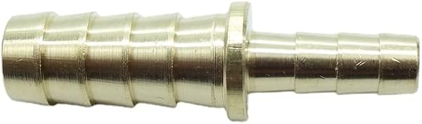 CDQBWKJGFJ 2 Pcs Brass Hose Barb Reducer Fitting,5/16" to 3/16" Barb Hose ID, Reducing Hose Barb Splicer Tubing Hose Adapter/Coupler,for Water/Fuel/Air - 3