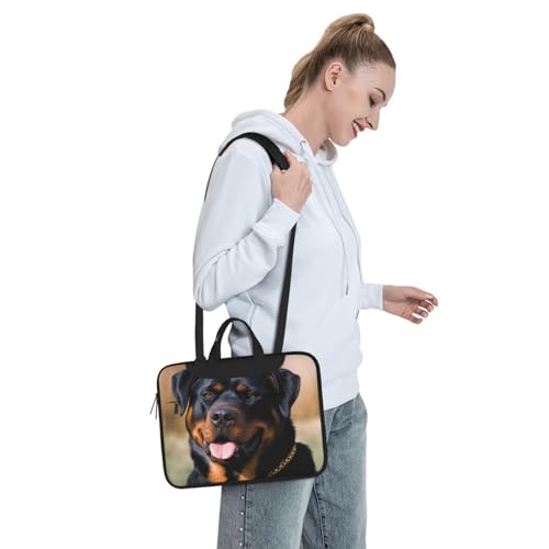 Housse ordinateur portable Rottweiler antichoc protégeant les PC des chutes en déplacement