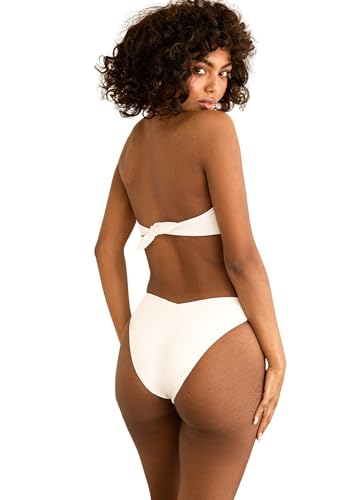 Dippin' Daisy's Hudson Bandeau Bikini Top White3