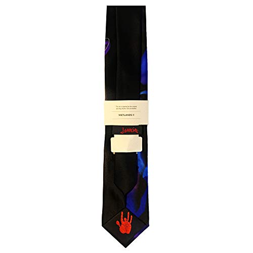 Jerry Garcia Collector's Edition Men's Wetland Ii Wavy Artwork Regular Length Neck Tie - Purple #TOP3