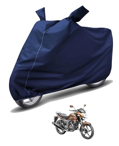 Image of Auto Hub Waterproof Bike Cover Compatible with Hero Hunk Dustproof, UV Protection Two Wheeler Bike Hunk Cover - Blue