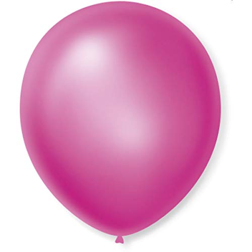 São Roque 106110750 - Balao Cintilante N.070 Rosa - Pacote com 50, Multicor
