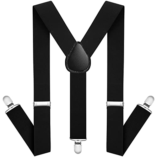 Aomig Hosenträger für Herren, Hosenträger Herren Extra Stark Breit 3,5 Cm mit Sehr Starken 3 Metall Clips, Einstellbar und Elastisch Einheitsgröße Hosenträger für Männer und Damen, Y Style