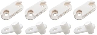 Spare Hardware Parts HEMNES Shoe Cabinet Parts Replacement for IKEA Part #110364 and #116713 (Pack of 4 Each)