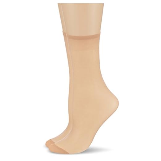 DIM Mes Essentiels Douceur x2, Tobilleros para Mujer, Beige (Clear), Talla única