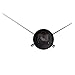 Timelike DIY Large 3D Clock Hands Wall Art Decor Quartz Clock Mechanism Accessories (Black)