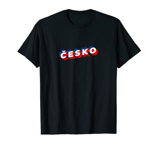 Flag Czech Republic T-Shirt, Black