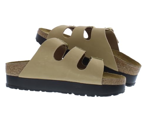 Birkenstock Birkenstock Women's Florida Platform Flex Sandals, Sandcastle, Tan, 8-8.5 Narrow US