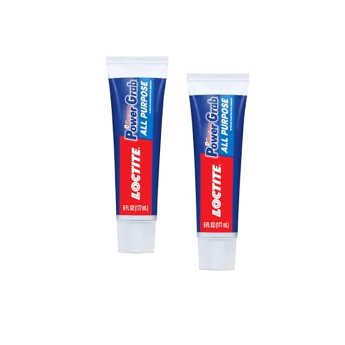 Image of Loctite Power Grab Express Construction Adhesive, ultimate strength, 0 second grab, high tack adhesive, No-nails and screws, no clamping,DIY, no mixing, metal, tiles, wood, concrete,177ml x pack of 2