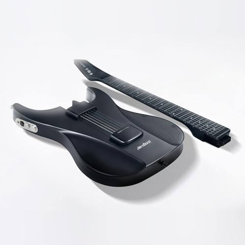 AeroBand Guitar Smart Guitar With Silicone Strings, Travel Silent Guitar With Detachable Fretboard,...