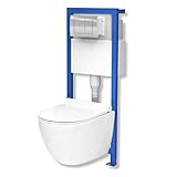 inodoro geberit rimfree , Lavita WC pretexto de elemento incluye cisterna (3/6 litros de descarga)