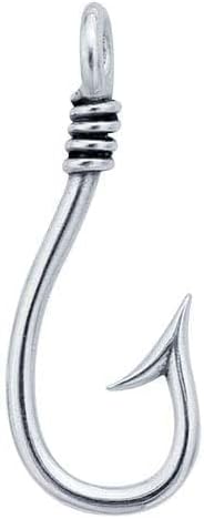 Sterling Silver Fish Hook Pendant