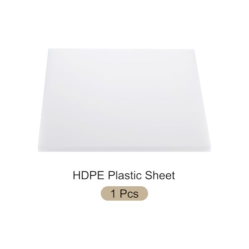 Image of 24 inch x 24 inch x 1 /2 inch HDPE Plastic Sheet, High Density Polyethylene Sheet Cutting Board White Solid Block, [for DIY, Home Floor]