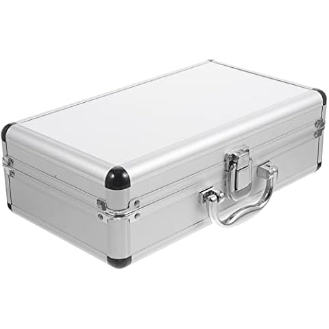ERINGOGO Aluminum Briefcase - 11.8 Inch Hard Laptop Briefcases with Lock, Multifunctional Case Cover