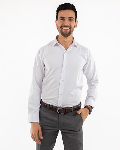 White Eagle Men Classic Shirt (White, 42)