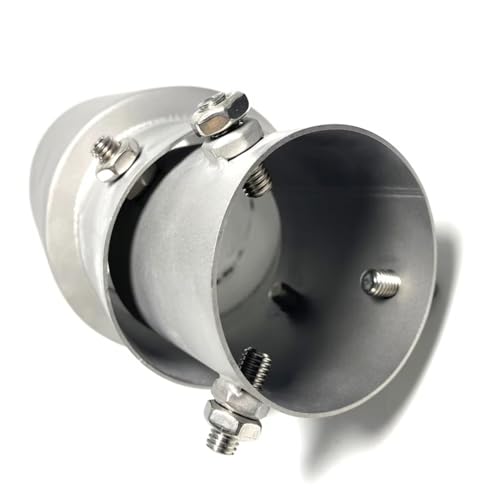 Tubo de escape para coche de 73mm que soluciona el óxido visible con punta de 114mm 6