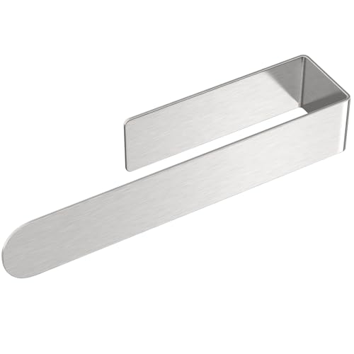 Towel Rail Self Adhesive Towel Holder Stainless Steel,Towel Rack Wall Mounted for Bathroom and Kitchen,22.5cm,Silver, Modern Design No Drilling Small Towel Rail