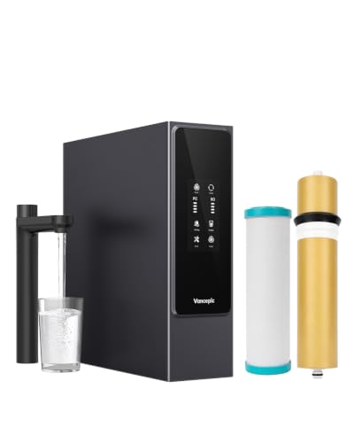 Image of Vancepic Under Sink Reverse Osmosis System, 0.55 GPM High Flow 800GPD Tankless RO System, 3:1 Pure to Drain, 4000L High Capacity Water Filter, 95% TDS Reduction, Quiet Pump V800
