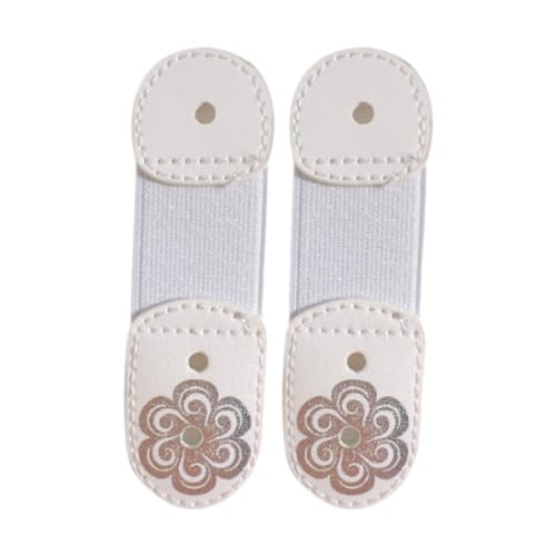 Perfeclan 2 Piezas Correas de Encaje de Patinaje de Hielo Cubren Suministros livianos Botas de Patinaje Botas de Patinaje Protector para Mujeres entrenando, Blanco