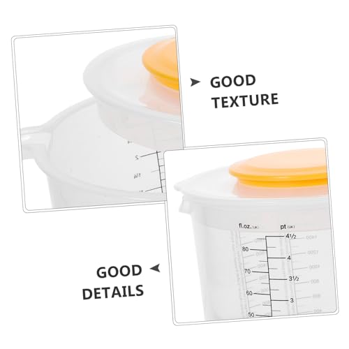 Cuenco medidor 2.5L con tapa para mezclar Luxshiny miniatura 7
