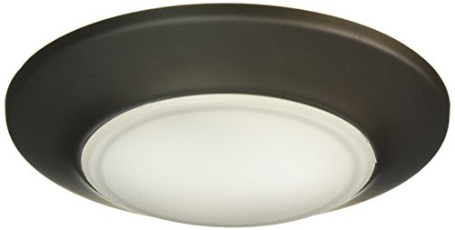 Westinghouse Lighting 6322000 Small LED Indoor/Outdoor Dimmable Surface Mount Wet Location, Oil Rubbed Bronze Finish with Frosted Lens