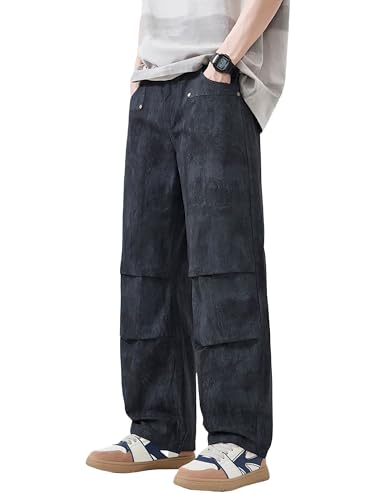 PARVENZA Pantalones Deportivos para Hombre - Joggers Ligeros para Correr con Cintura Elástica y Cordón, Pantalones de Chándal Casuales para Verano(5102B,M)